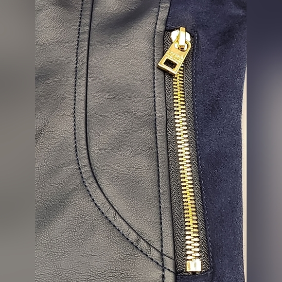 Marc New York Andrew Marc Womens Navy VEGAN jacket Size M - Picture 5 of 14